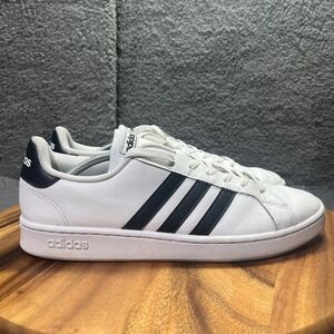 Adidas Grand Court 2.0 Shoes‎ White Black Men's Size 13 Sneakers F36392